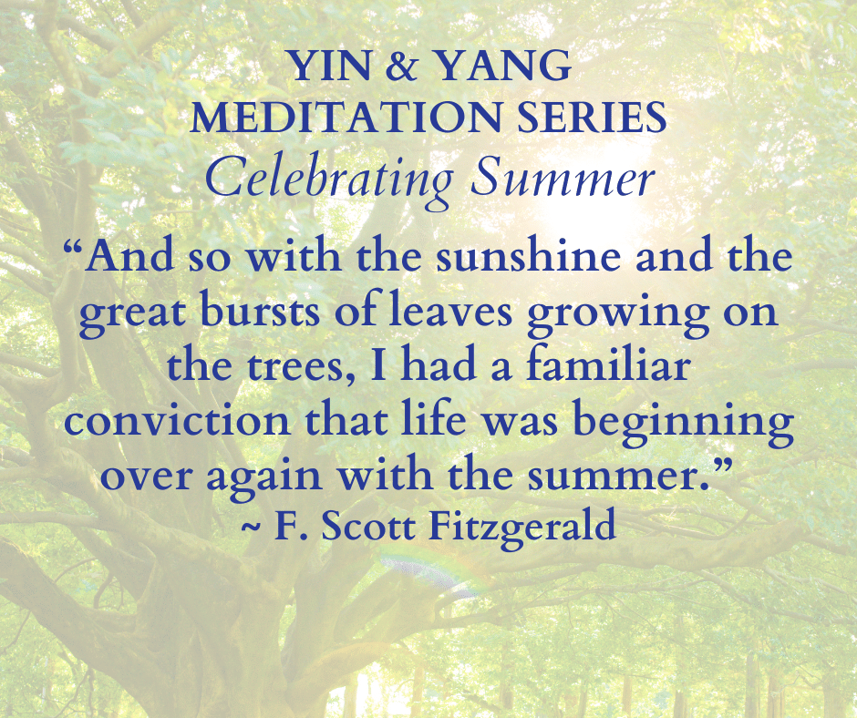 Yin & Yang meditation series celebration